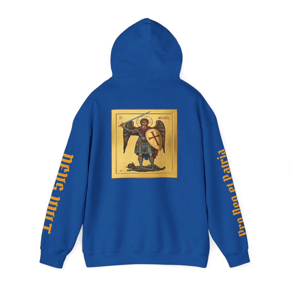 OFD- St Michael Hoodie, Divine Comfort Hoodie, Faith-Based Apparel, Christian Gift, Motivational Wear, Cozy Religious Sweatshirt