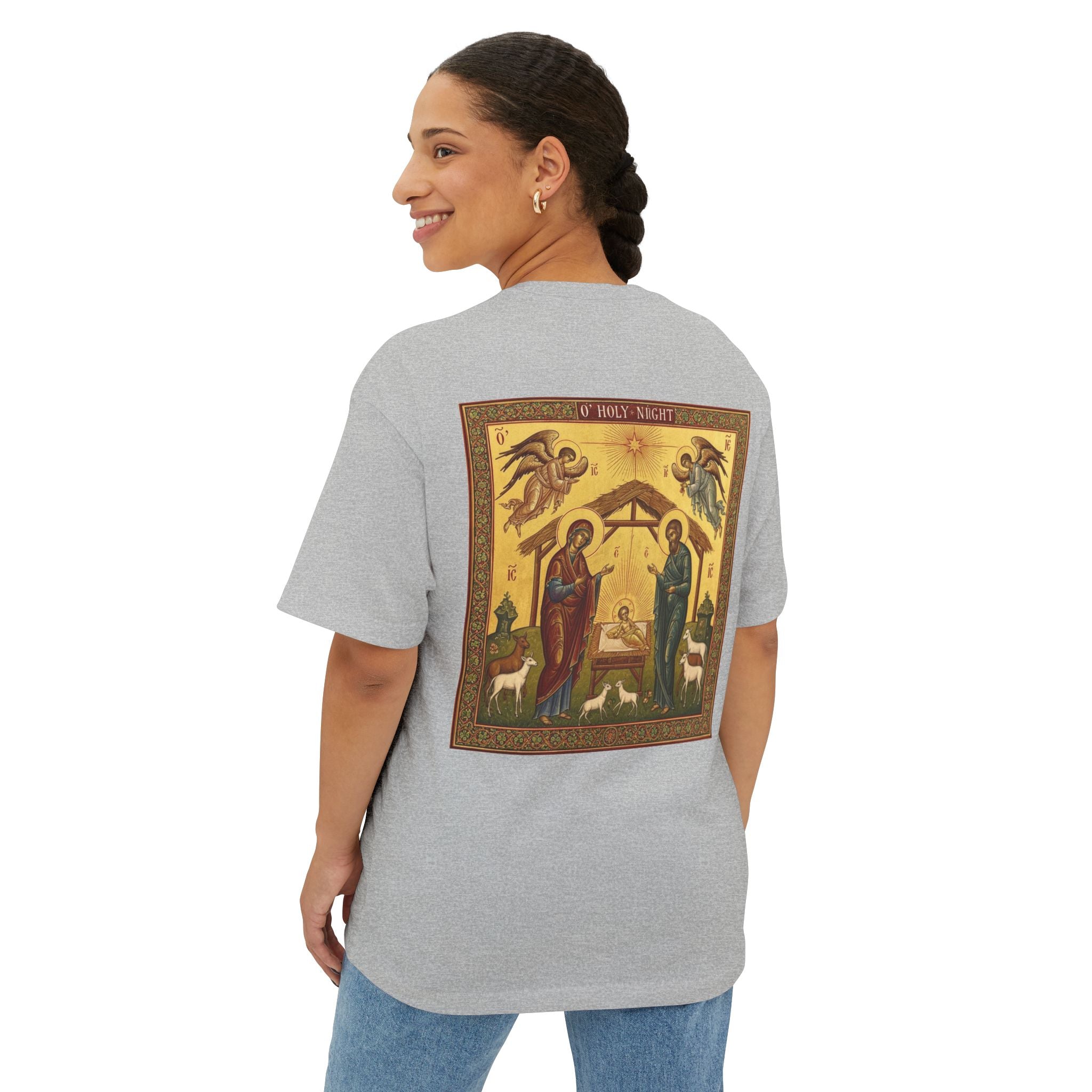 OFD- Christmas O' Holy Night - Unisex Oversized Boxy Tee