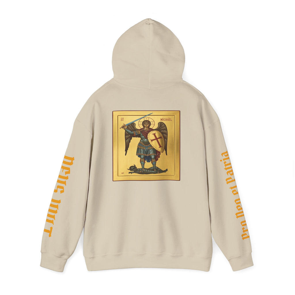 OFD- St Michael Hoodie, Divine Comfort Hoodie, Faith-Based Apparel, Christian Gift, Motivational Wear, Cozy Religious Sweatshirt