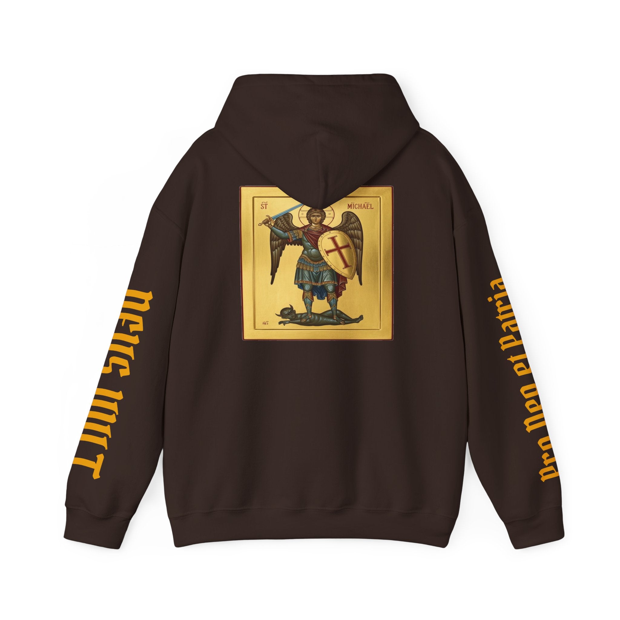 OFD- St Michael Hoodie, Divine Comfort Hoodie, Faith-Based Apparel, Christian Gift, Motivational Wear, Cozy Religious Sweatshirt