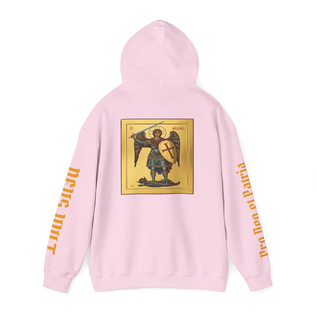 OFD- St Michael Hoodie, Divine Comfort Hoodie, Faith-Based Apparel, Christian Gift, Motivational Wear, Cozy Religious Sweatshirt
