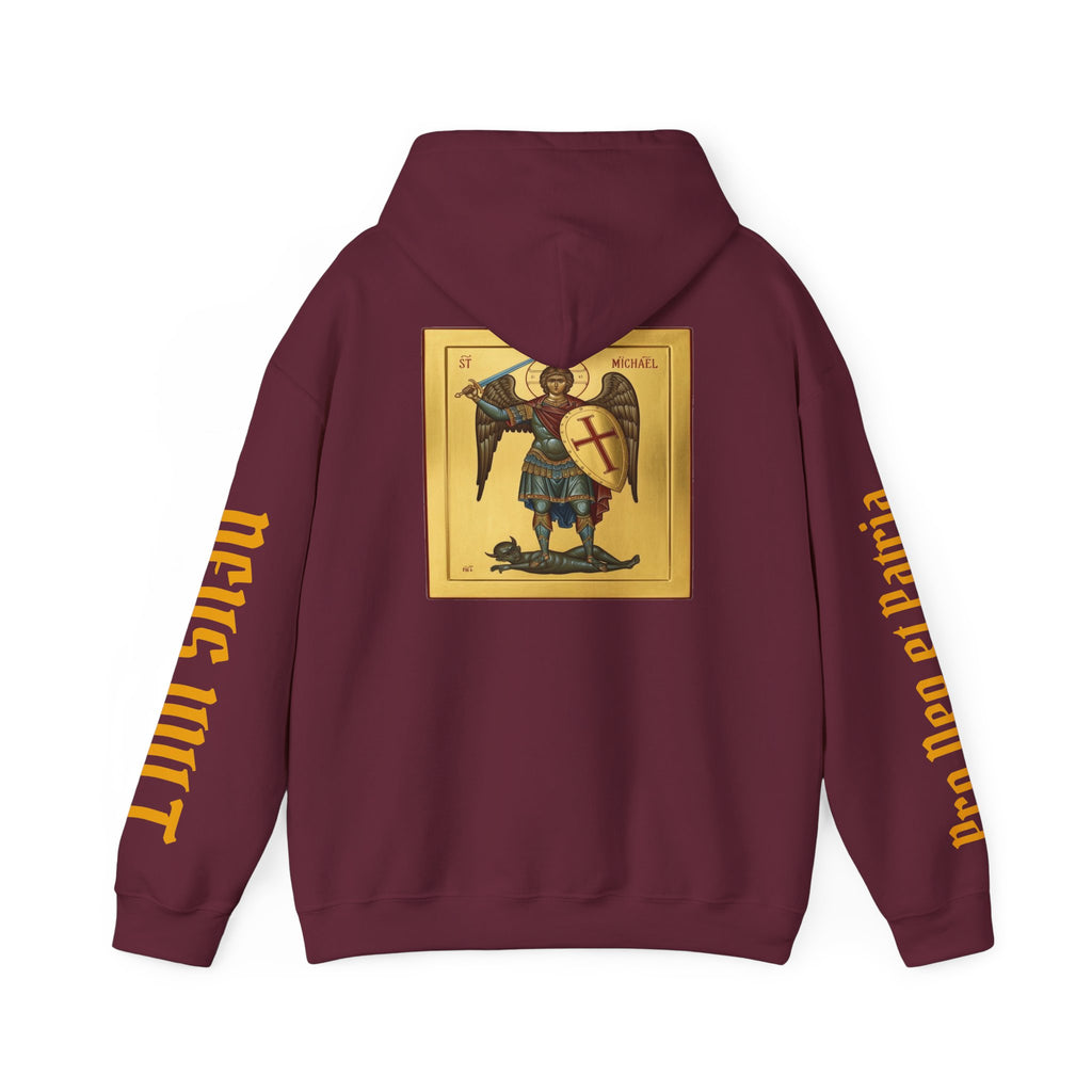 OFD- St Michael Hoodie, Divine Comfort Hoodie, Faith-Based Apparel, Christian Gift, Motivational Wear, Cozy Religious Sweatshirt