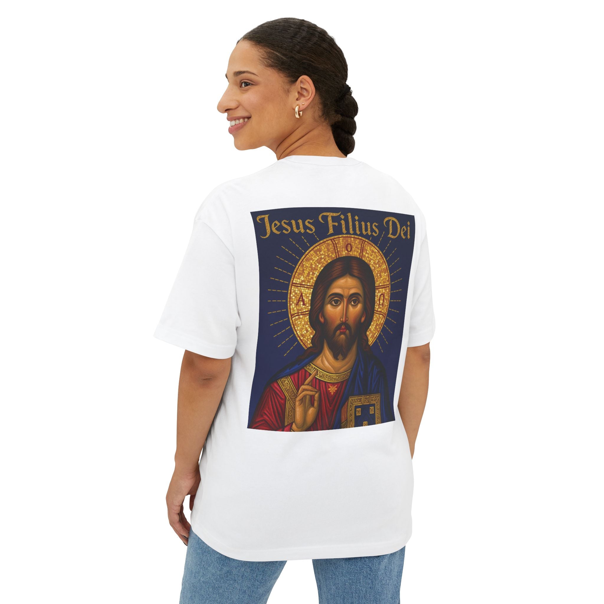 OFD Jesus Son of God  -  Unisex Oversized Boxy Tee