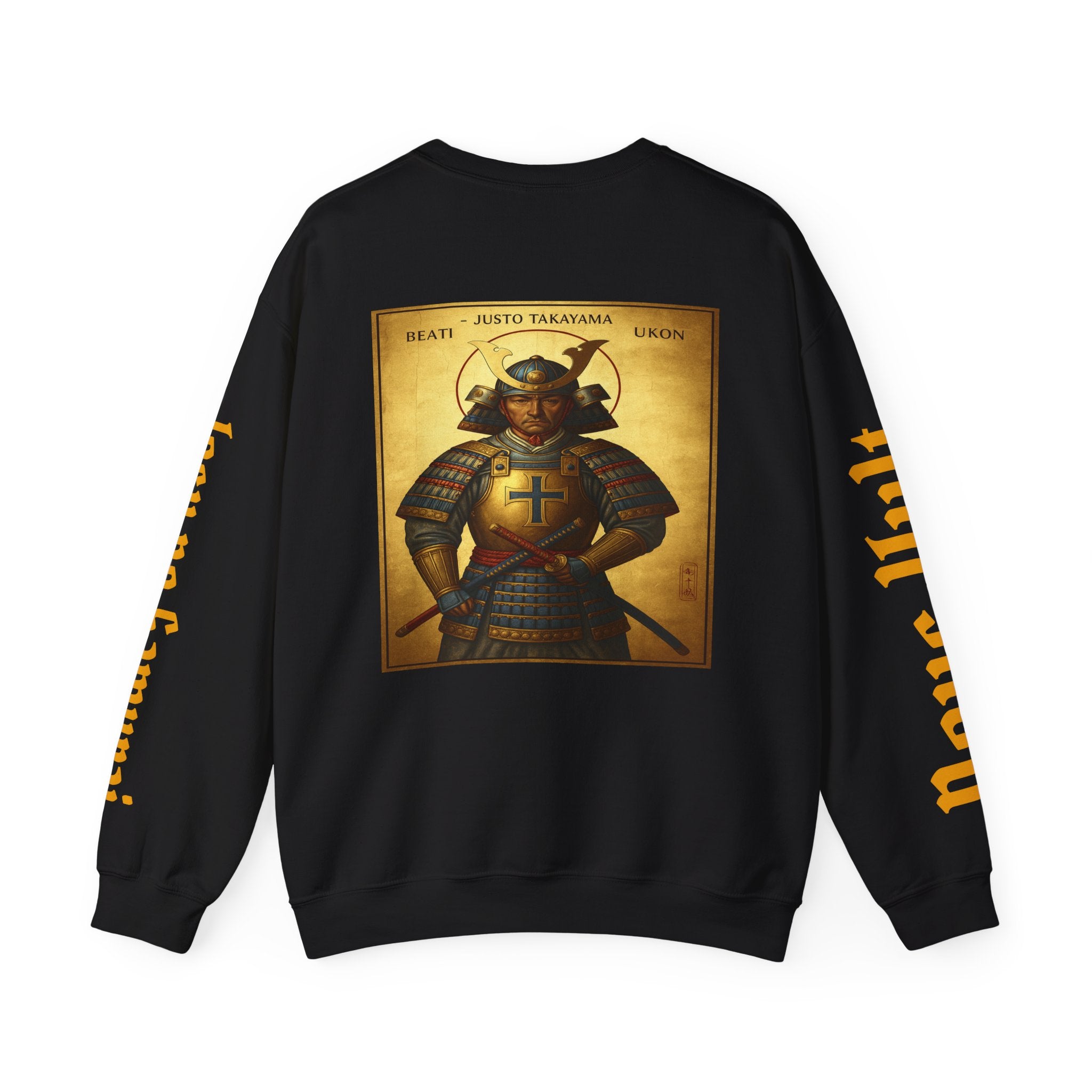 OFD- Justo Takayama Ukon Japanese Warrior Graphic Sweatshirt, Gift for History Lovers, Anime Fans,
