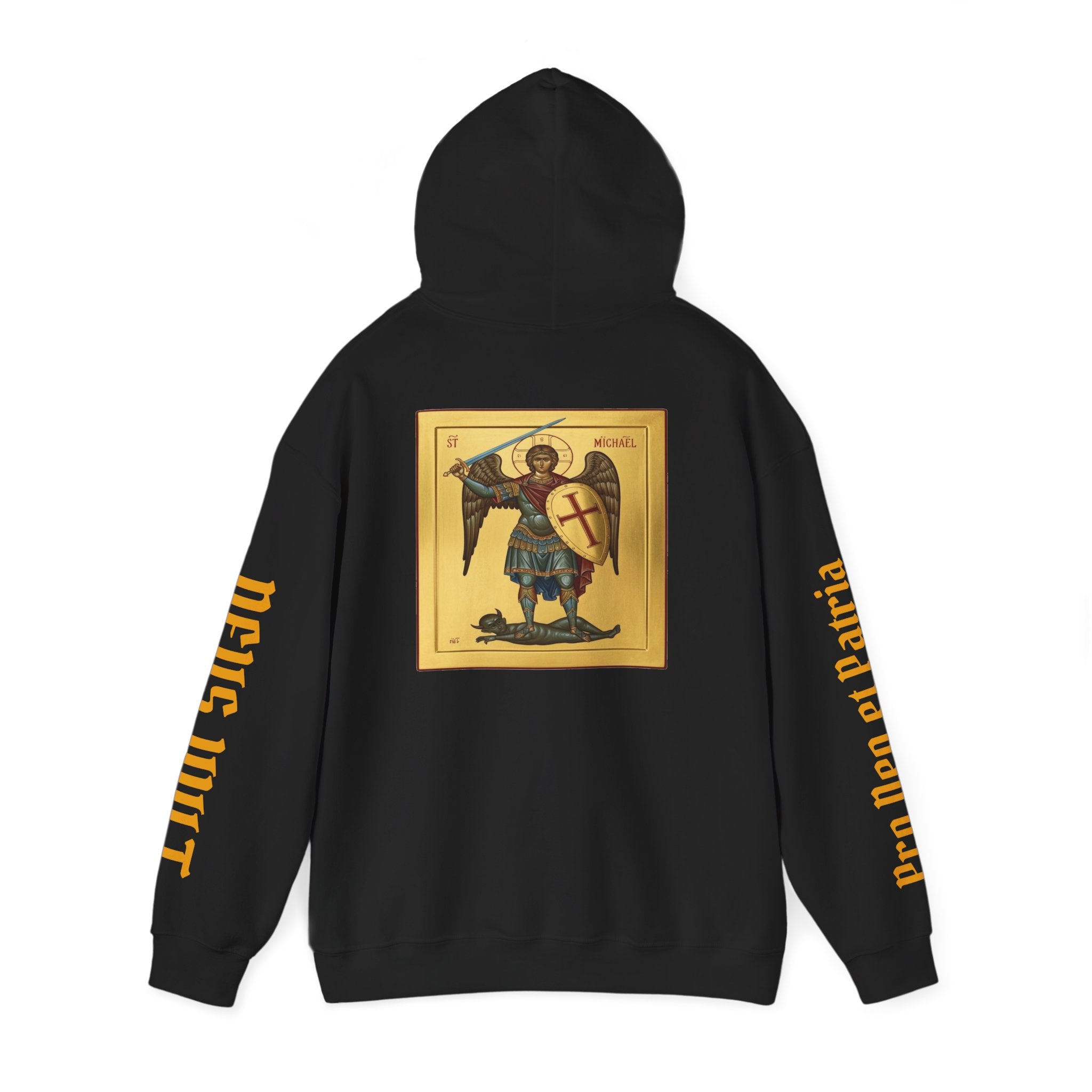 OFD- St Michael Hoodie, Divine Comfort Hoodie, Faith-Based Apparel, Christian Gift, Motivational Wear, Cozy Religious Sweatshirt