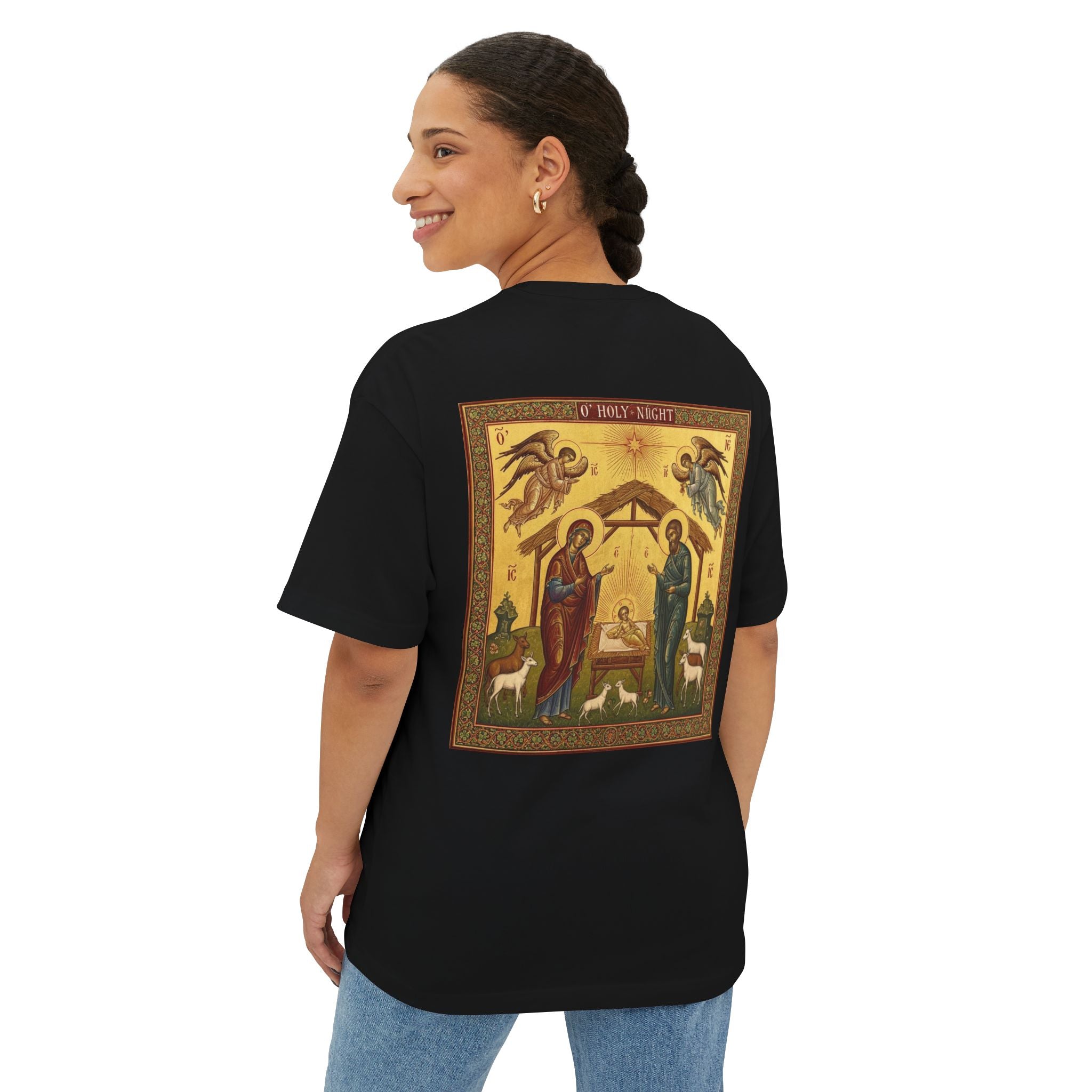 OFD- Christmas O' Holy Night - Unisex Oversized Boxy Tee