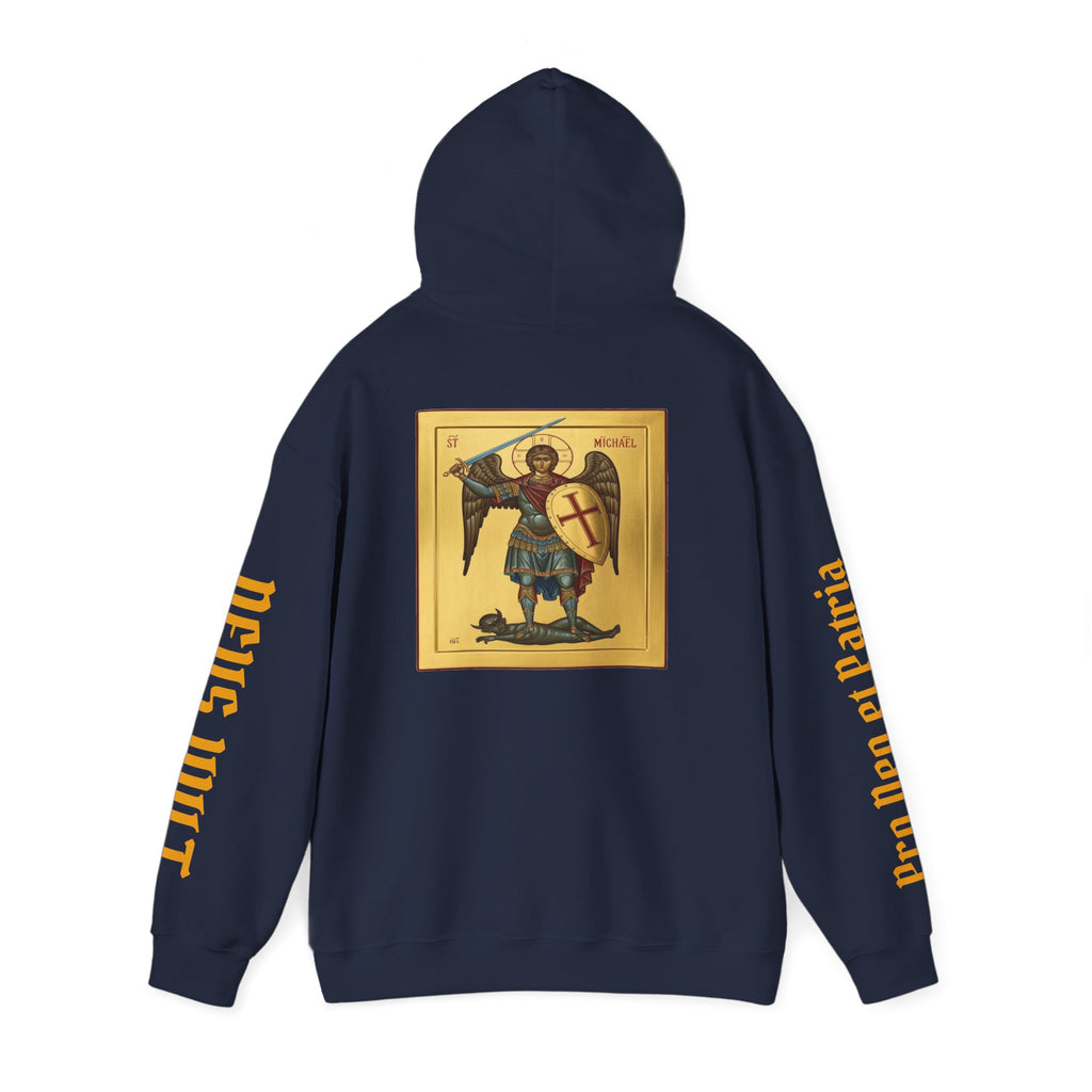 OFD- St Michael Hoodie, Divine Comfort Hoodie, Faith-Based Apparel, Christian Gift, Motivational Wear, Cozy Religious Sweatshirt