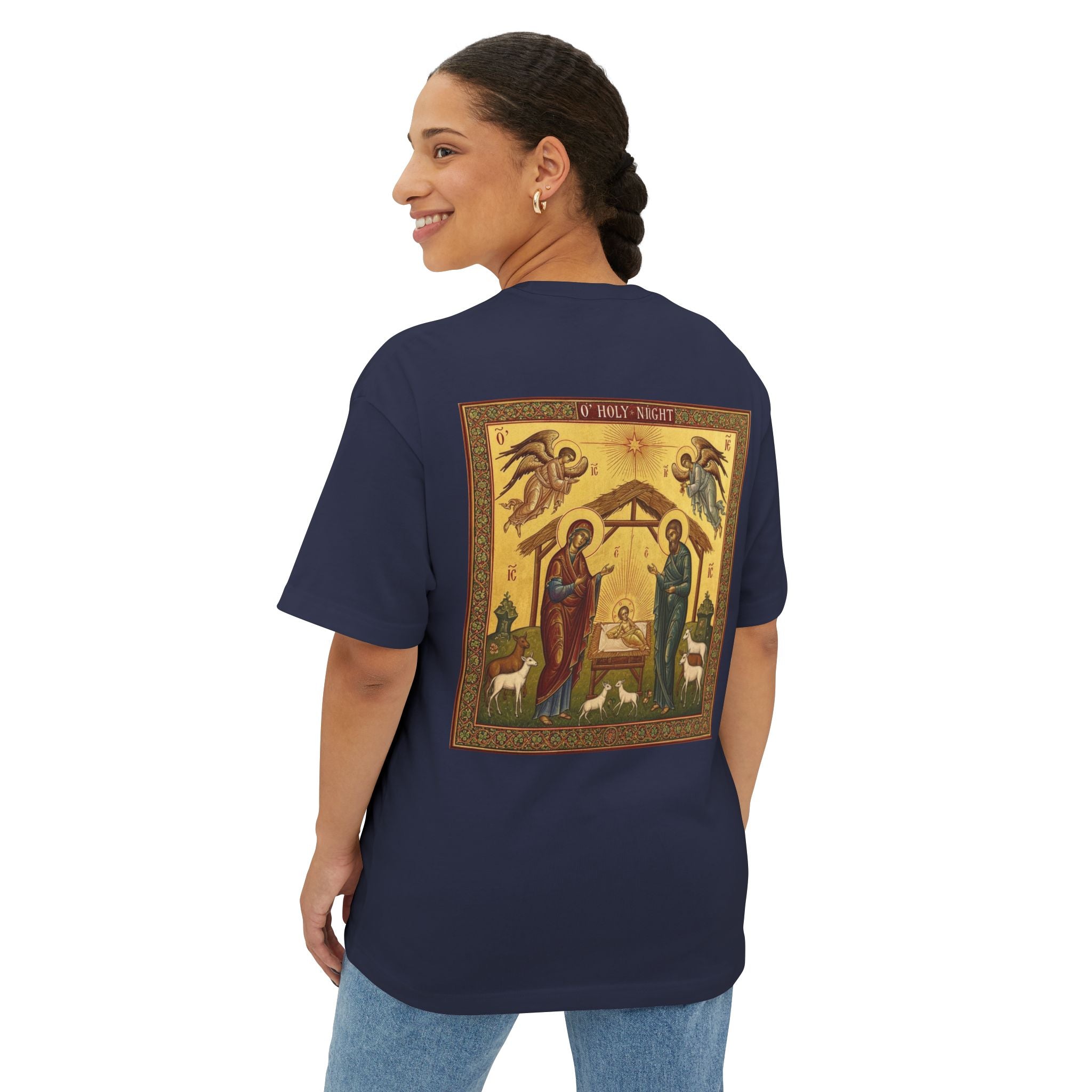 OFD- Christmas O' Holy Night - Unisex Oversized Boxy Tee