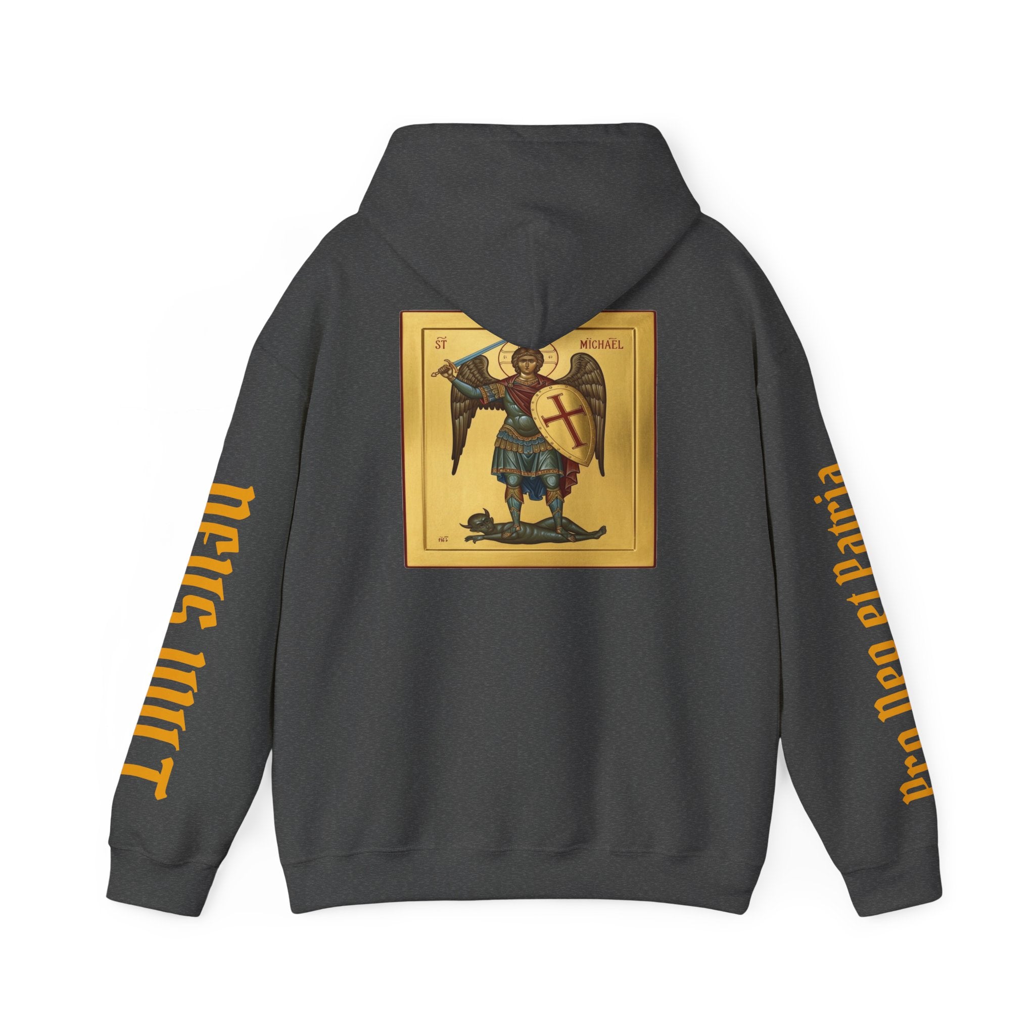 OFD- St Michael Hoodie, Divine Comfort Hoodie, Faith-Based Apparel, Christian Gift, Motivational Wear, Cozy Religious Sweatshirt