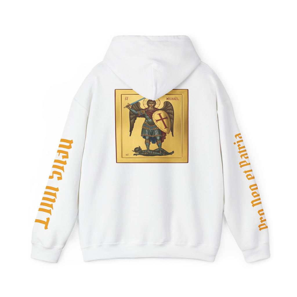 OFD- St Michael Hoodie, Divine Comfort Hoodie, Faith-Based Apparel, Christian Gift, Motivational Wear, Cozy Religious Sweatshirt