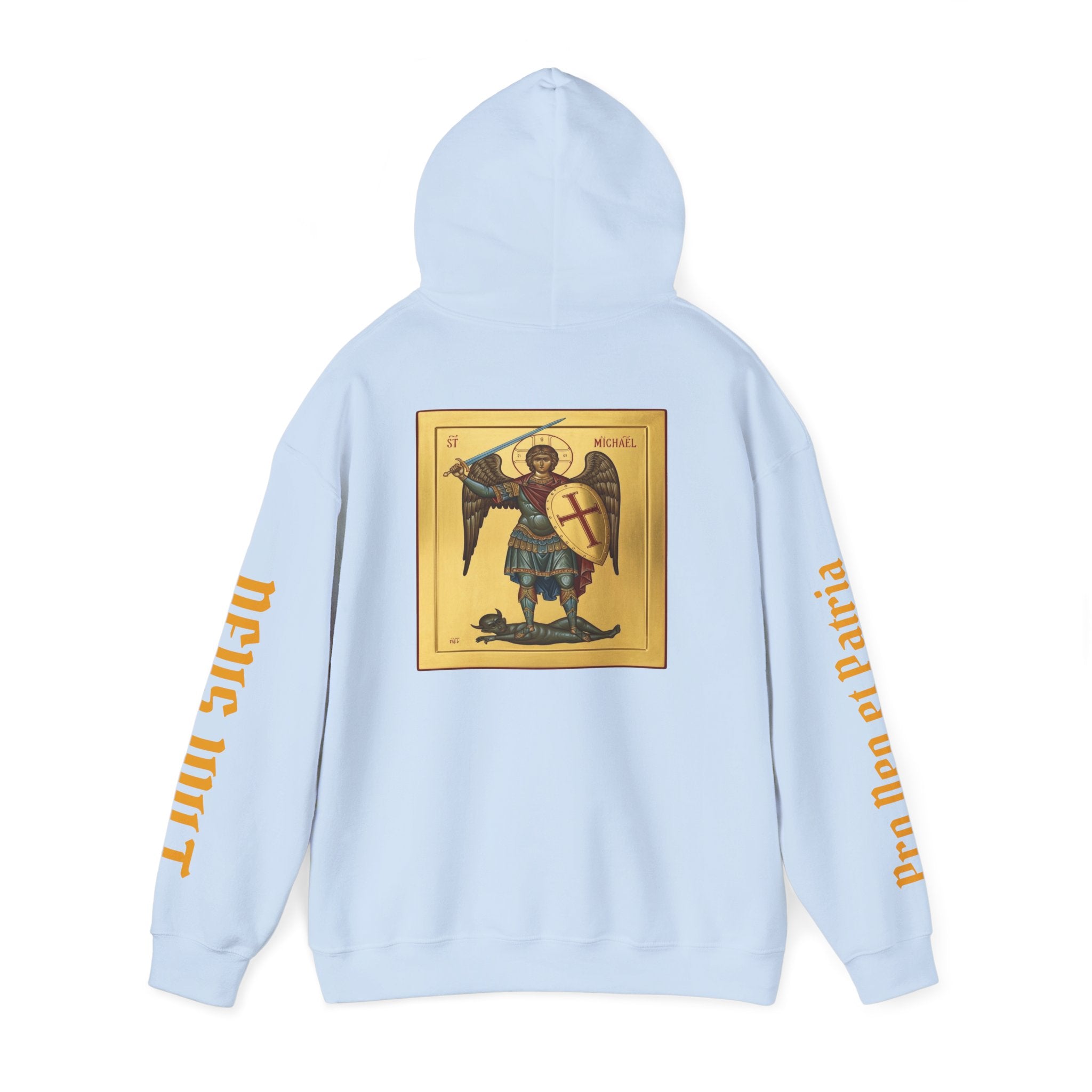 OFD- St Michael Hoodie, Divine Comfort Hoodie, Faith-Based Apparel, Christian Gift, Motivational Wear, Cozy Religious Sweatshirt