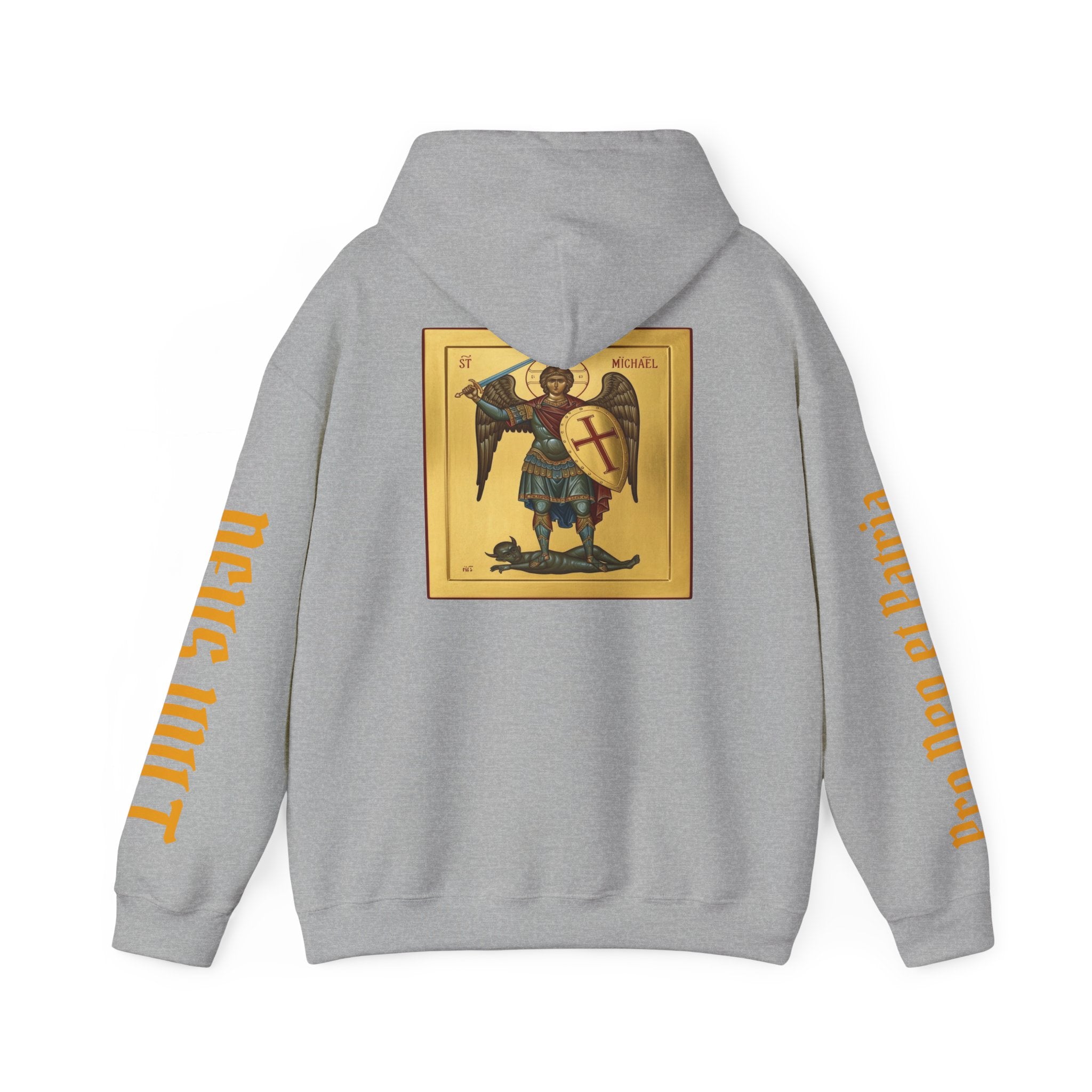 OFD- St Michael Hoodie, Divine Comfort Hoodie, Faith-Based Apparel, Christian Gift, Motivational Wear, Cozy Religious Sweatshirt