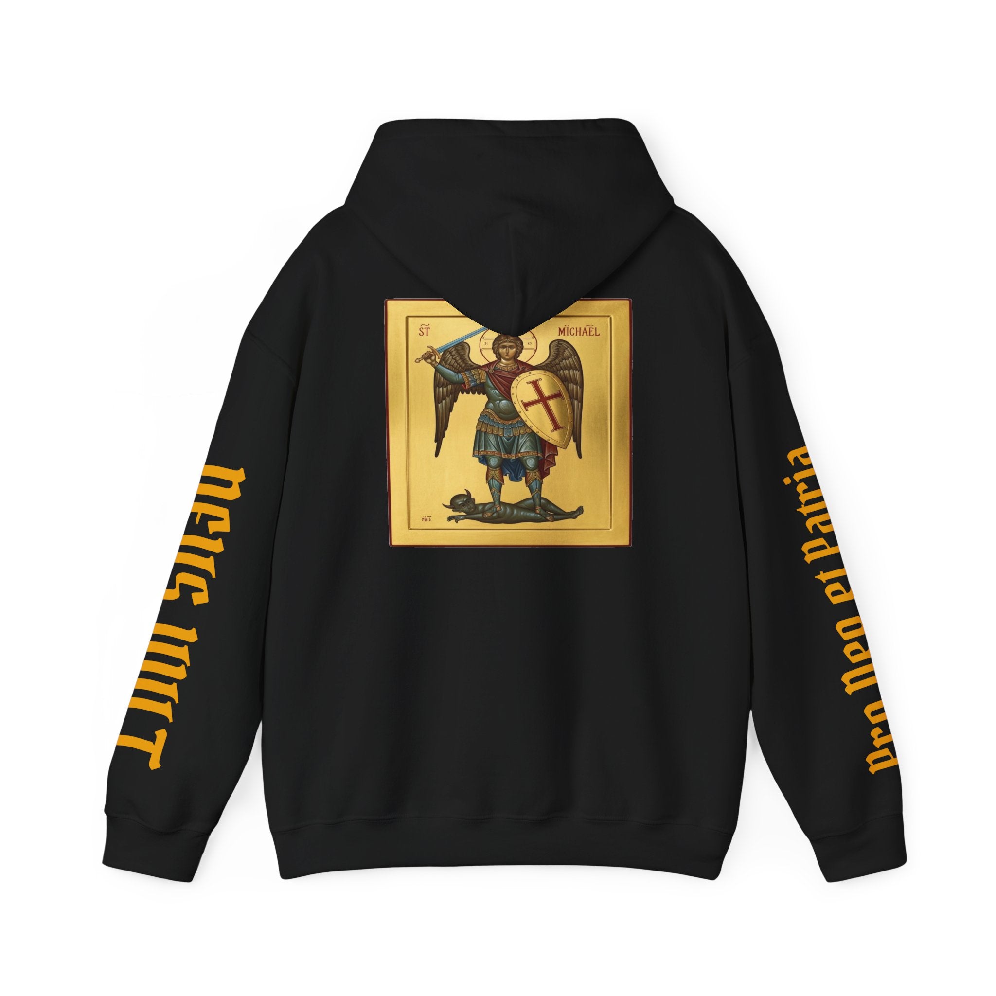 OFD- St Michael Hoodie, Divine Comfort Hoodie, Faith-Based Apparel, Christian Gift, Motivational Wear, Cozy Religious Sweatshirt