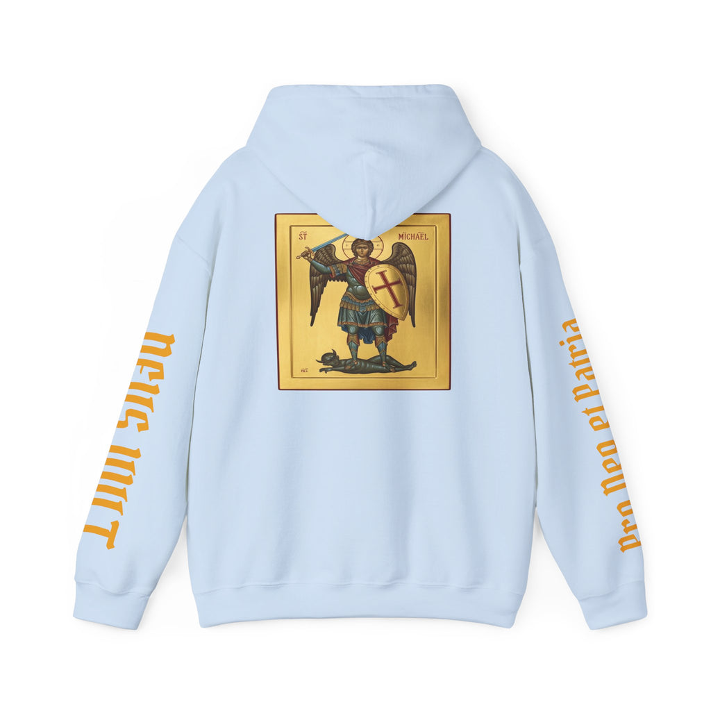 OFD- St Michael Hoodie, Divine Comfort Hoodie, Faith-Based Apparel, Christian Gift, Motivational Wear, Cozy Religious Sweatshirt