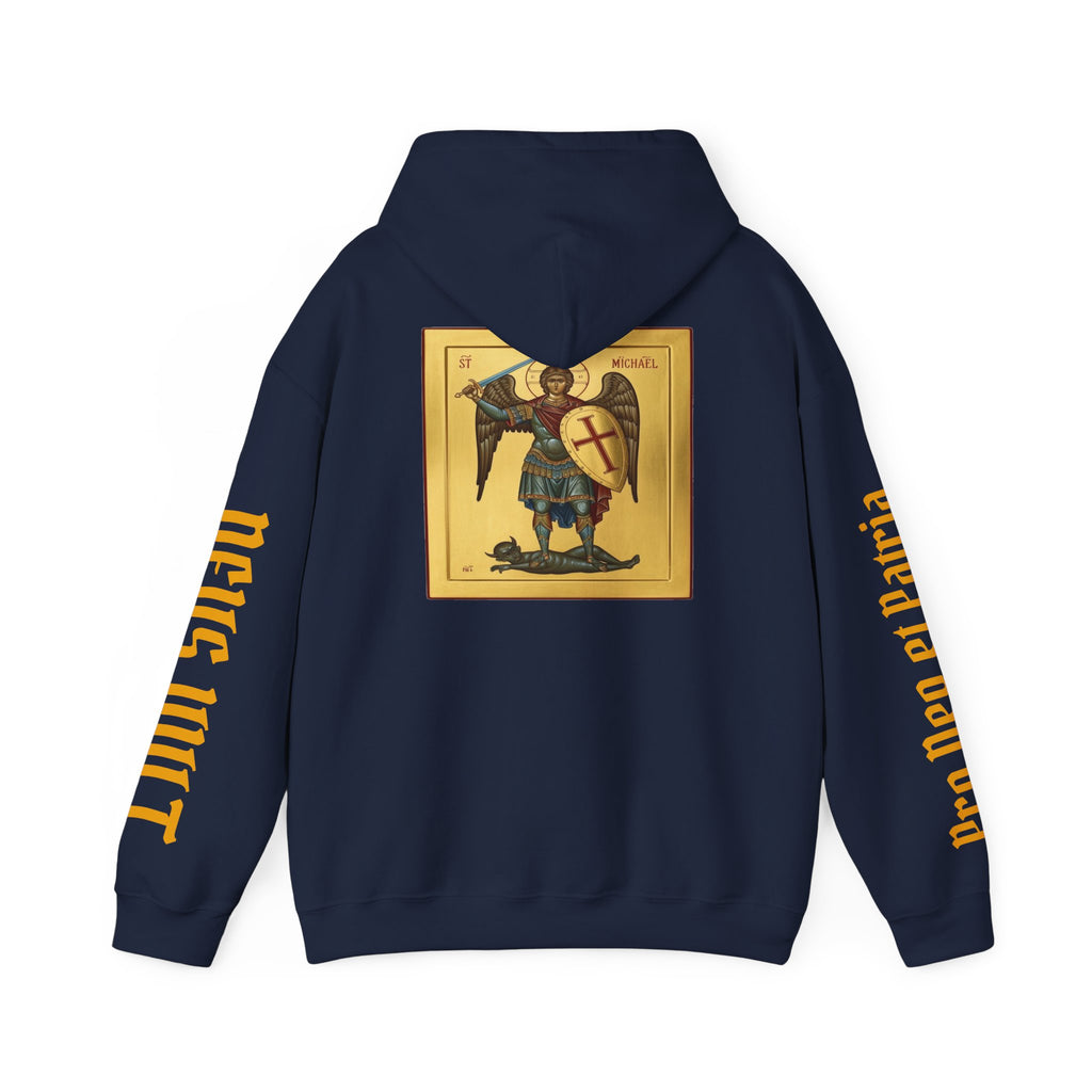OFD- St Michael Hoodie, Divine Comfort Hoodie, Faith-Based Apparel, Christian Gift, Motivational Wear, Cozy Religious Sweatshirt