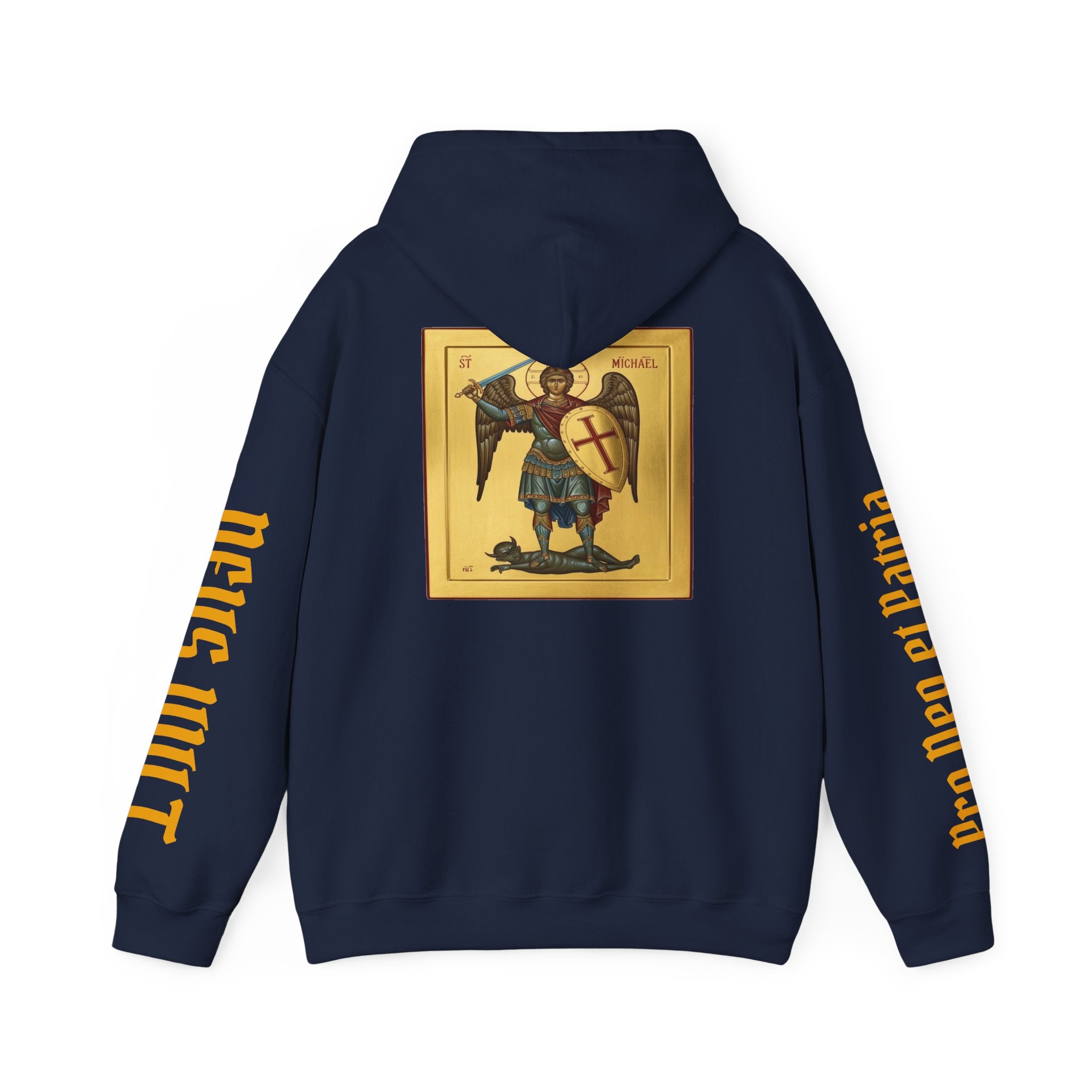 OFD- St Michael Hoodie, Divine Comfort Hoodie, Faith-Based Apparel, Christian Gift, Motivational Wear, Cozy Religious Sweatshirt