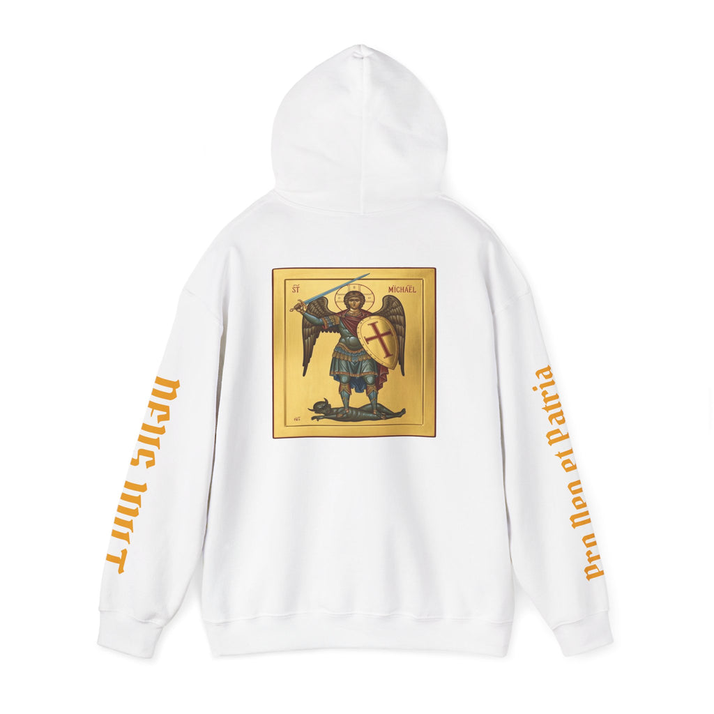 OFD- St Michael Hoodie, Divine Comfort Hoodie, Faith-Based Apparel, Christian Gift, Motivational Wear, Cozy Religious Sweatshirt